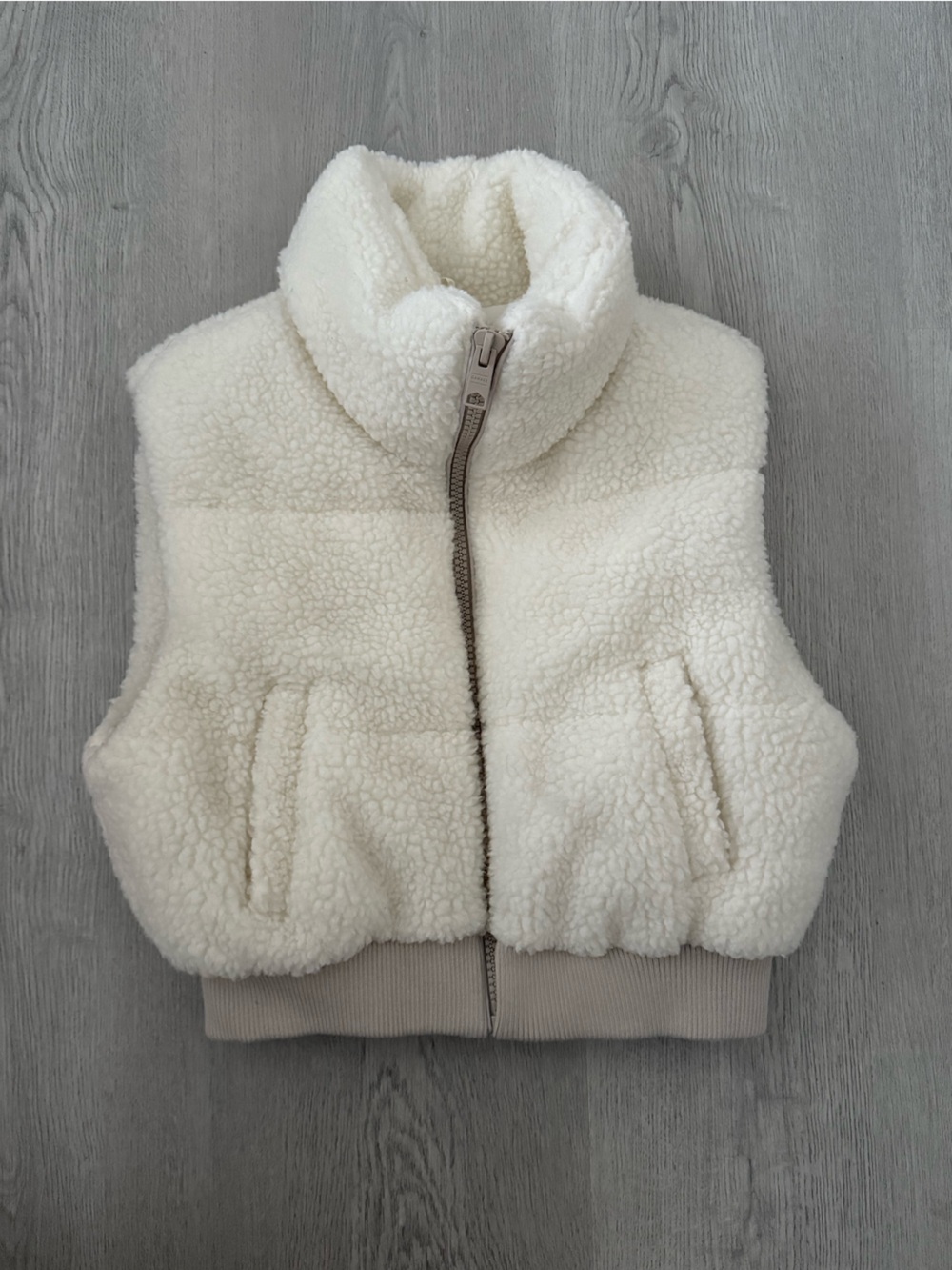 Garage Cozy Cream Vest